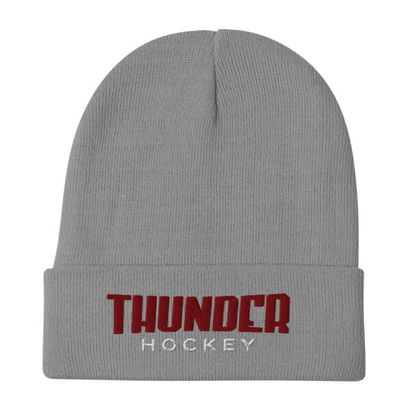 Thunder Embroidered Beanie - Image 2
