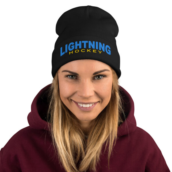 Lightning Embroidered Beanie