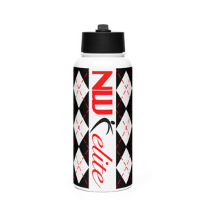 NW Elite 32oz Stainless steel water bottle with a straw lid